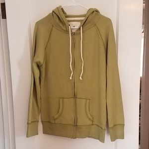Olive/light green zip up